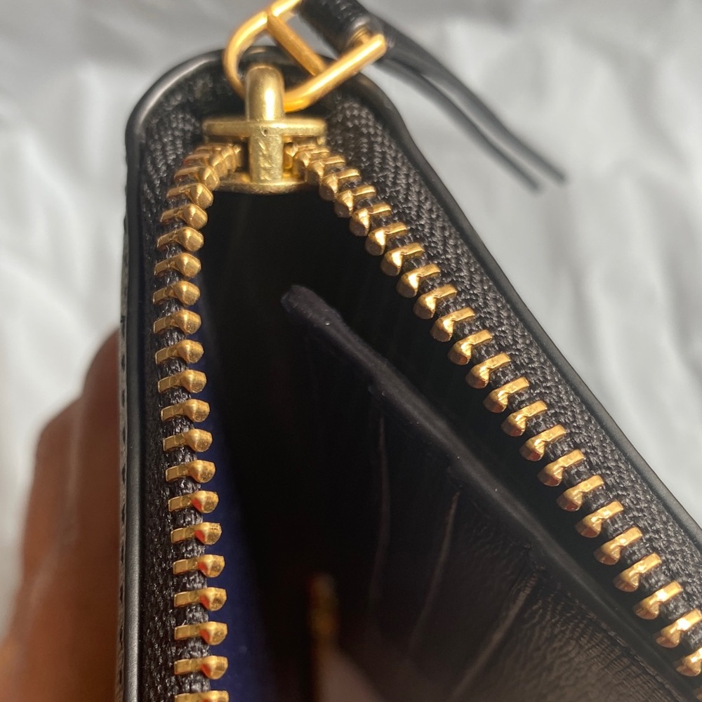 Tory Burch Black Wallet with Gold Accents - Picture 8 of 8